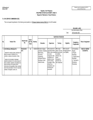 Call for Applicants for Contract of Service Workers (COSWs .